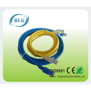 Cable del LAN del cat del utp cat5e (cobre sólido) enchufe rj45